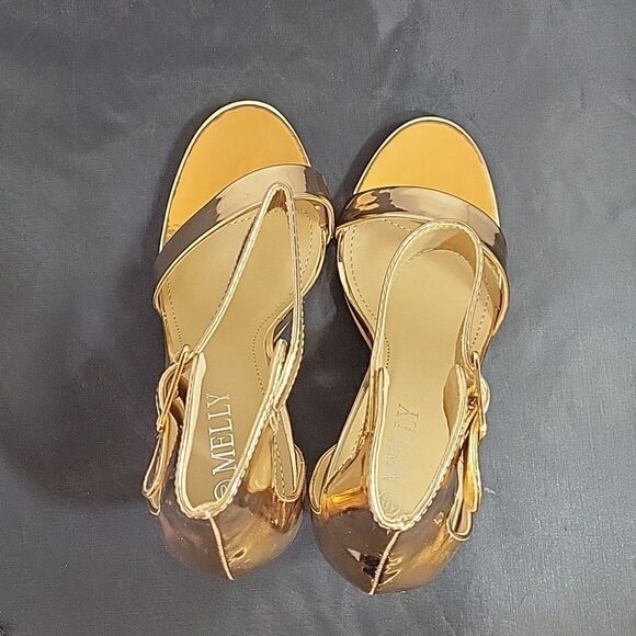 BRAND NEW MELLY ZOANNA ADJUSTABLE BUCKLE ANKLE STRAP ONE BAND STRAP SANDAL - Picture 8 of 16